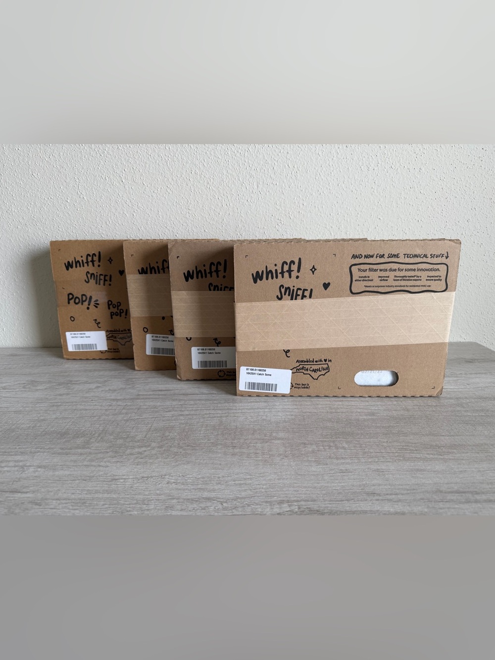 Magic Filter Lot Of 4 ~ 16x25x1 Second Nature Foldable ~ Catch Some ~ HVAC